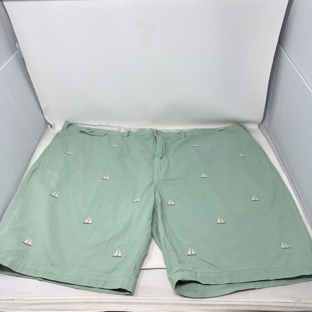 Polo Ralph Lauren Mens Size 50 Slim GI Summer Shorts Chino Sailboat Embroidery